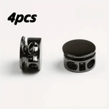 2/4 件免系带鞋带锁 - 金属弹簧夹，适用于运动鞋、休闲鞋、运动裤、DIY 帽绳 - 弹性张力和缝纫配件