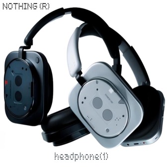 Nothing Headphone 1 Black, Up To 80 Hours Of Playback, Real-Time Adaptive ANC, IP52 Dust & Water Resistance, Sound By KEF, High-Fidelity Sound, Spatial Audio, Clear Voice Technology