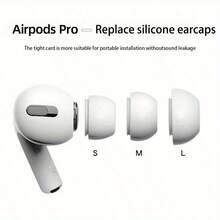 3 Pasang! Ujung Earphone Silikon untuk AirPods Pro 1/2 - 3 Pasang, Dengan Fungsi Peredam Kebisingan dan Anti Debu, Kompatibel dengan Casing Pengisian Daya USB-C (S/M/L) - MultiWarna - View 2