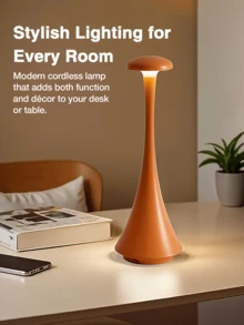 Lampă de birou LED cu senzor tactil reglabil în 3 culori, reîncărcabilă fără fir, potrivită pentru dormitor, noptieră, sufragerie, birou, creează ambianță, funcționează și ca lumină de noapte, cadou de ziua de naștere sau de sărbători - Multicolor - Vizualizare 7