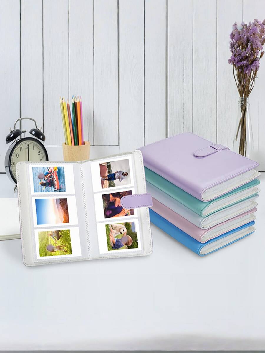 Album ảnh mini 108 ngăn, phù hợp với phim chụp ảnh lấy liền Mini 12/11/7+/9/Link 2, ảnh 2x3 inch, thẻ ảnh Kpop. - Nhiều màu - Xem 1