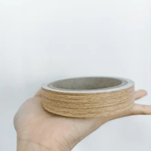 1 卷装饰边框贴纸，0.787 英寸 x 393.7 英寸自粘式边缘装饰贴纸，可剥离和木纹踢脚线，自粘，可移除，防刮擦 DIY 家居升级，适用于橱柜、架子、家具、台面、墙纸边框 - 彩色 - 查看 13