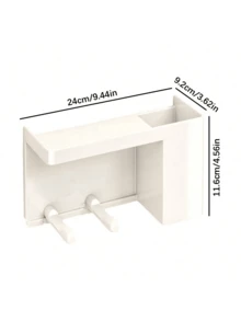 Wall Mounted Blow Dryer Holder, Suitable For Bathroom Rack Without Drilling, Blow Dryer Bathroom Storage Rack - Wall Mounted Hair Tool Organizer For Blow Dryer, Straightener And Curler Without Drilling