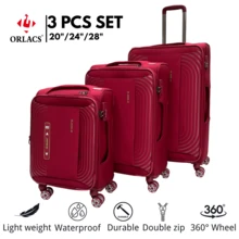 Equipaje ORLACS, Juego de Maletas 20+24+28, Conjunto de Tres Piezas, Material de Nailon, Ultra Ligero, Carrito de Aluminio, Asa Única, Cerradura, Cremallera Doble Expandible, Gran Capacidad de Almacenamiento, Ruedas Universales Silenciosas de 360 Grados, Alta Calidad, Impermeable, Resistente al Desgaste, Resistente a los Arañazos, Marca Europea, Diseño Europeo, Productos de Primera Calidad