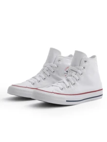 Converse Chuck Taylor All Star 高帮女式帆布鞋，透气缓震，轻便百搭，适合通勤和日常穿着，黑色 M7650C - 白色 - 查看 2