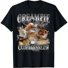 Connoisseur Raunchy Funny Cat Meme Adult Humor T-Shirt - 黑色 - 查看 1
