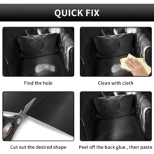 自粘皮革修补贴 - 耐用 PU 人造皮革贴纸，适用于床、沙发、椅子、长沙发、汽车座椅、床头板、夹克、包袋和 DIY 家具修复 - 大型划痕、撕裂和剥落修复贴，适用于室内装潢、家居装饰、办公室和汽车用途