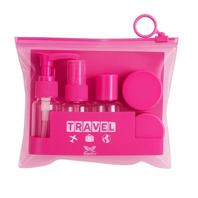 Kit Frascos Potes Viagem Silicone 30ml Condicionador Shampoo Creme Cosméticos 6 peças