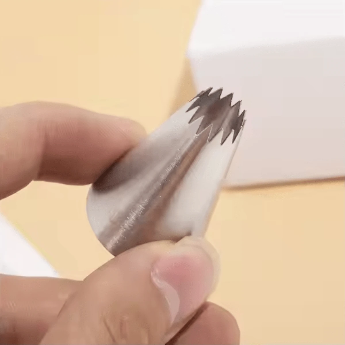 Bico De Confeitar 4b Pitanga Aberta Aço Inox Sem Emenda Grande - Prata - Visão 1