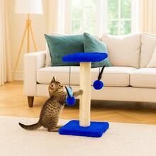Scratching Post With Double Sisal Cat Toy - Azul - Ver 3