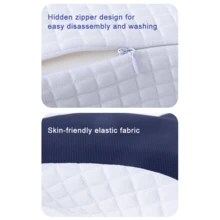 LIPETY Memory Foam-Kissen, Memory Foam-Nackenkissen, ergonomisches Kissen zur Linderung von Nackenschmerzen, Bettkissen zum Schlafen, Nackenkissen für Seiten-, Rücken- und Bauchschläfer, perfekte Wahl für Zuhause oder Urlaubsreisen