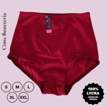 CIMA BONETERIA Panty de Licra para mujer dama adolescentes o adultos mayores cintura alta reforzada en abdomen y laterales con puente de algodón - Multicolor - Ver 10