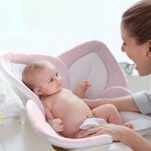 INS Nordic Home 1pc Infant Lotus Flower Shaped Bathing Seat, Suitable For Newborns And Infants 0-6 Months And Above, Machine Washable Baby Bath Mat, Baby Birth Gift