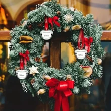 6 pièces Cloche de traîneau de Noël avec ruban rouge - Petites cloches en métal de 1,5 pouces, convient pour la décoration d'arbre, de mariage, de douche et de fête