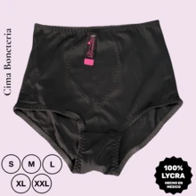 CIMA BONETERIA Panty de Licra para mujer dama adolescentes o adultos mayores cintura alta reforzada en abdomen y laterales con puente de algodón - Multicolor - Ver 4