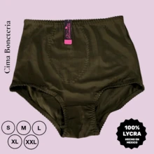 CIMA BONETERIA Panty de Licra para mujer dama adolescentes o adultos mayores cintura alta reforzada en abdomen y laterales con puente de algodón - Multicolor - Ver 11