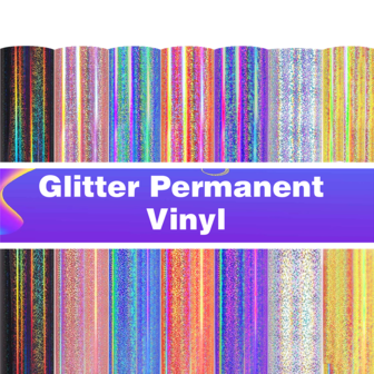 1 Roll Holographic Glitter Permanent Vinyl - 12in*35.4in Rainbow Polka Dot Design, Waterproof Self-Adhesive Holographic Vinyl, 6 Colors Available, Easy To Cut And Transfer, For DIY Crafts, Home Decor, Mugs, Windows, Ceramics, Scrapbooking, Car Decals, Decorative Stickers