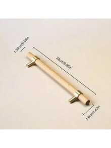 1 件山毛榉木拉手，山毛榉木 + 黄铜材质，现代简约橱柜家具抽屉拉手，衣柜门把手，山毛榉木把手，现代简约橱柜家具抽屉 - 彩色 - 查看 10