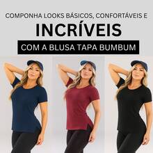 Blusa Feminina Tapa Bumbum Alongada Moda Fitness Casual