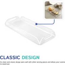 Acrylic Transparent Rectangular Serving Tray, Suitable For Party, Holiday, And Home Dinner Appetizer Platter - Transparent - View 6