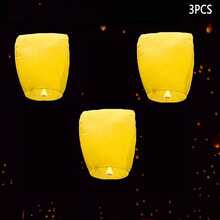 20PCS/10PCS/5PCS/3PCS混色许愿灯，写下您的愿望并让它们飞上天空，适合家庭团聚，纪念派对，婚礼祝福，以及书写浪漫的爱情故事。 - 彩色 - 查看 25