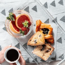 Acrylic Transparent Rectangular Serving Tray, Suitable For Party, Holiday, And Home Dinner Appetizer Platter - Transparent - View 4