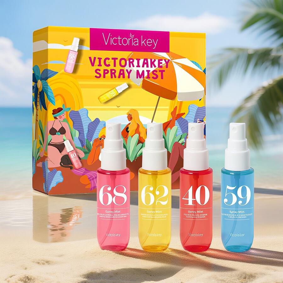 1/4pcs 40ml Brazil Collection Fragrance Mist,Digital Fragrance Spray/Air Freshener Set,Fresh Air, Home Aroma,Long-Lasting Fragrance,Suit For Living Room/Bathroom/Hotel,Christmas/Valentine's Day Gifts.