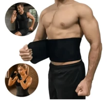 Lumbar Support Belt Thermal Compression For Men And Women, Unisex, Adjustable, Reinforced, Measurement Reducing, Ideal For Exercises - màu đen - Xem 1