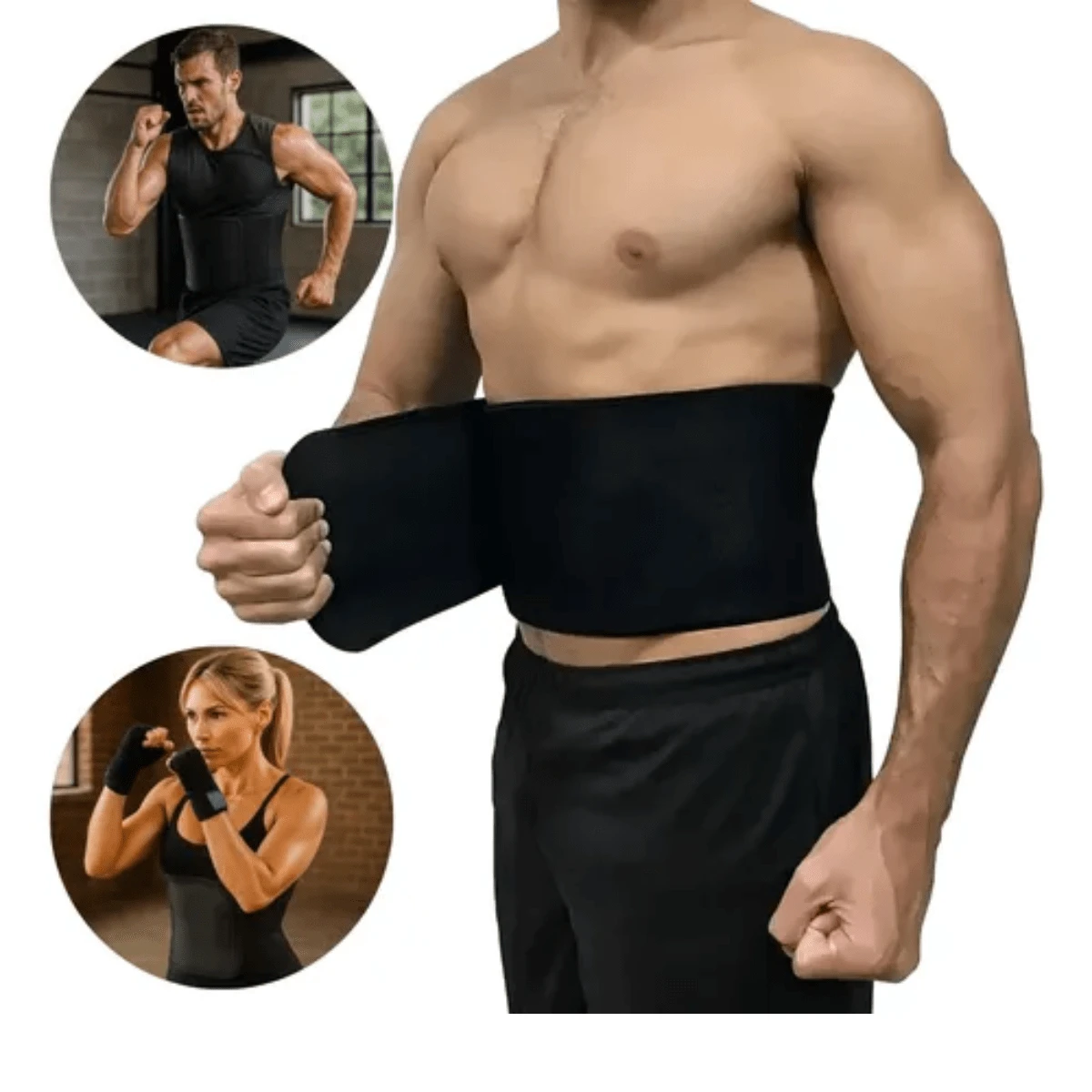 Lumbar Support Belt Thermal Compression For Men And Women, Unisex, Adjustable, Reinforced, Measurement Reducing, Ideal For Exercises - màu đen - Xem 1