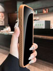 Luxury All Inclusive Lens Protection Magnetic Soft Phone Case Compatible With IPhone 17 16 15 14 13 12 Pro Max 17Air Shockproof Bumper Back Cover - Brown - View 5