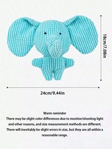 1 قطعة لعبة كلب ناعمة على شكل فيل أزرق مزقزق قابلة للتخصيص باسم الكلب، لعبة فيل فريدة مع طباعة نص مخصص، لعبة مضغ للكلاب الصغيرة/المتوسطة، مستلزمات أساسية للحيوانات الأليفة أثناء التسنين، هدية عيد الميلاد ورأس السنة
