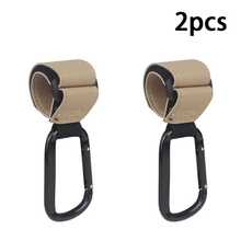 2 móc treo xe đẩy em bé bằng da và hợp kim nhôm, móc treo tiện lợi cho xe đẩy để treo túi đựng tã, phụ kiện đa năng cho xe đẩy em bé, ô tô hoặc xe đẩy hàng - Nhiều màu - Xem 15