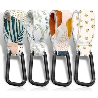 INS Nordic Home Gancho multifuncional y duradero para cochecito de bebé, premium, accesorio universal de clip para cochecito, bolso pañalero de mamá, carrito de compras, billetera, colgador para mochila