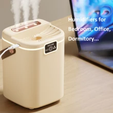 Humidificador portátil 3 en 1 para dormitorio y oficina, funcionamiento ultra silencioso