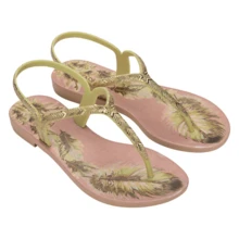 NEW GRENDHA FLAT SANDAL LOVE IN FLOWER COMFORTABLE ORIGINAL - Green - View 1