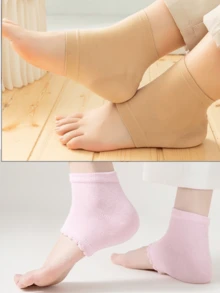 1 Pair Silicone Elbow Protector Set, Hand & Foot Care, Cracked Elbow Protection Cover, Anti-Cracking, Moisturizing, Elbow & Heel Dual-Use - Multicolor - View 15