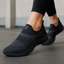 Tênis Meia Feminino – Design Anatômico, Calce Fácil e Conforto Ideal Para Qualquer Ocasião. - PRETO/PRETO - Visão 2