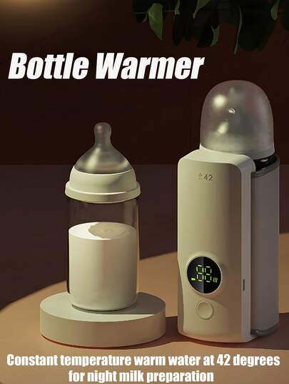 无线加热奶瓶加热器，USB供电恒温奶瓶加热器，便携式奶瓶加热器包，适合车载充电和家用