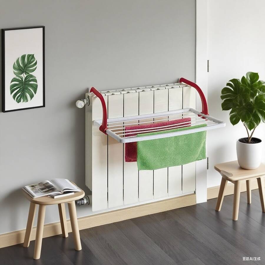 Tendedero de balcón | Fabricado en acero inoxidable, fácil de montar, resistente al sol y a la lluvia, retráctil y ajustable, diseño compacto, disponible en varios tamaños - 62,5*49,5*11 - Ver 1