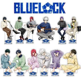 热销可爱单件装 Bluelock 动漫钥匙扣，音乐 Isagi 亚克力钥匙扣，Nagi 动漫钥匙扣，Bachira 手机挂件，汽车钥匙扣，Chigiri 书包挂件，可爱包包配饰汽车配饰字母 15 厘米