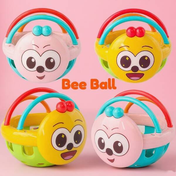 Colorful Jingle Ball Soft Grip Toy - ABS Material Infant Sensory Toy, Multi-Color Activity Skill Development With Soft Touch And Jingle Sound, Birthday Christmas Gift, Suitable For Babies 0+ Years