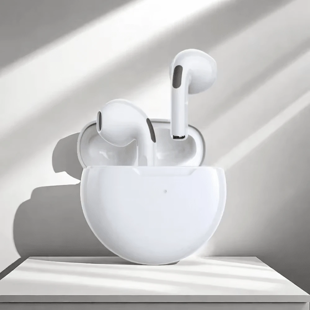 Air Pro 6 TWS Wireless Earbuds With Microphone, Bluetooth Headphones, Sports Earphones, Running Headset, Compatible With Apple Devices