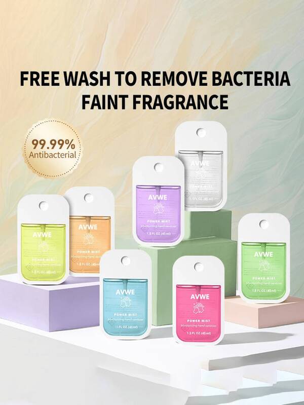 Portable Hand Sanitizer Moisturizing Hand Sanitizer Spray, Gently Clean Hands, With Various Fragrances, Keep Hands Clean And Convenient Hand Sanitizer, Fresh And Fragrant, Clean Hands, Clean And Sanitary, Easy To Carry, Can Protect Your Health And Hygiene At Any Time, Suitable For Outdoor Travel, Business Trip, Park Entertainment, Supermarkets, Shopping Malls, Public Places, Outdoor Picnics, Etc