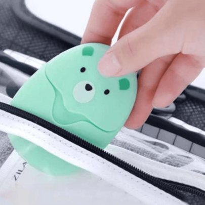 Mini Case Sabonete 50 Folha Portátil Descartável Para Viagem