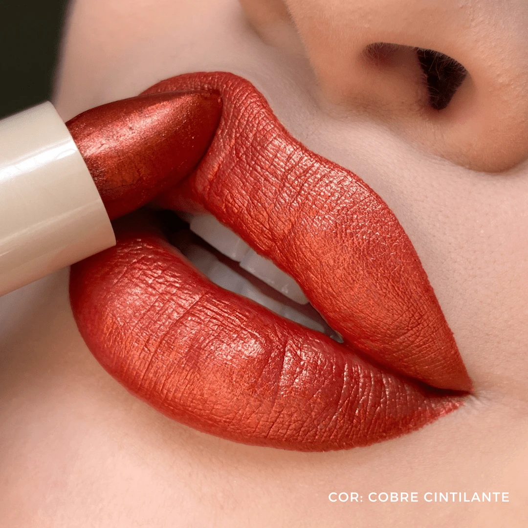 Mahav Everyday Shimmering Lipstick - Brillo de cobre - Ver 1