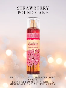 Bath & Body Works Bruma corporal de fragancia fina - Bizcocho de fresa - Ver 1