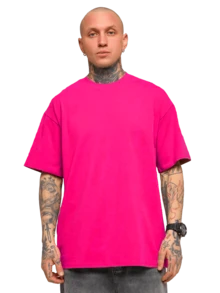 Kit 2 Peças Camisetas Masculinas Camisas Premium Oversized Camisetão Academia Treino Casual Lazer Festa Coruja e Dados Coloridos - Preto/Pink - Visão 7