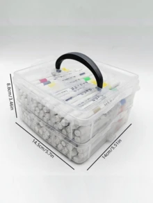 100 色亚克力马克笔套装 专业双层盒 高覆盖率手绘 DIY 绘图工具 礼盒装（100 支/50 色） - 彩色 - 查看 4