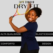 Blusa Feminina Tapa Bumbum Alongada Moda Fitness Casual