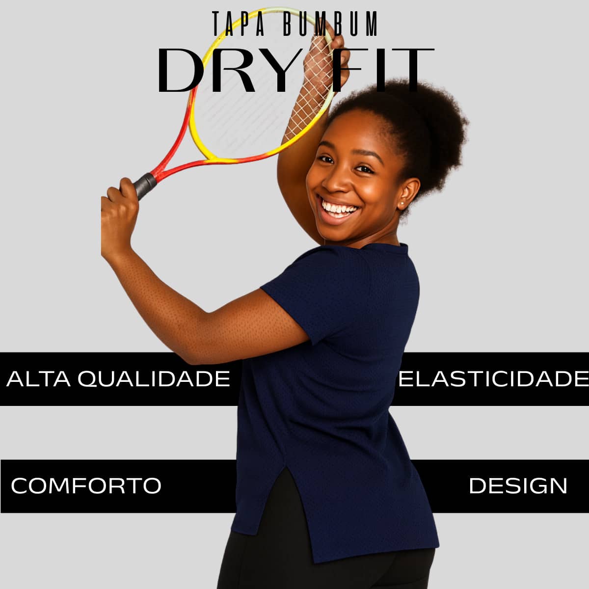 Blusa Feminina Tapa Bumbum Alongada Moda Fitness Casual